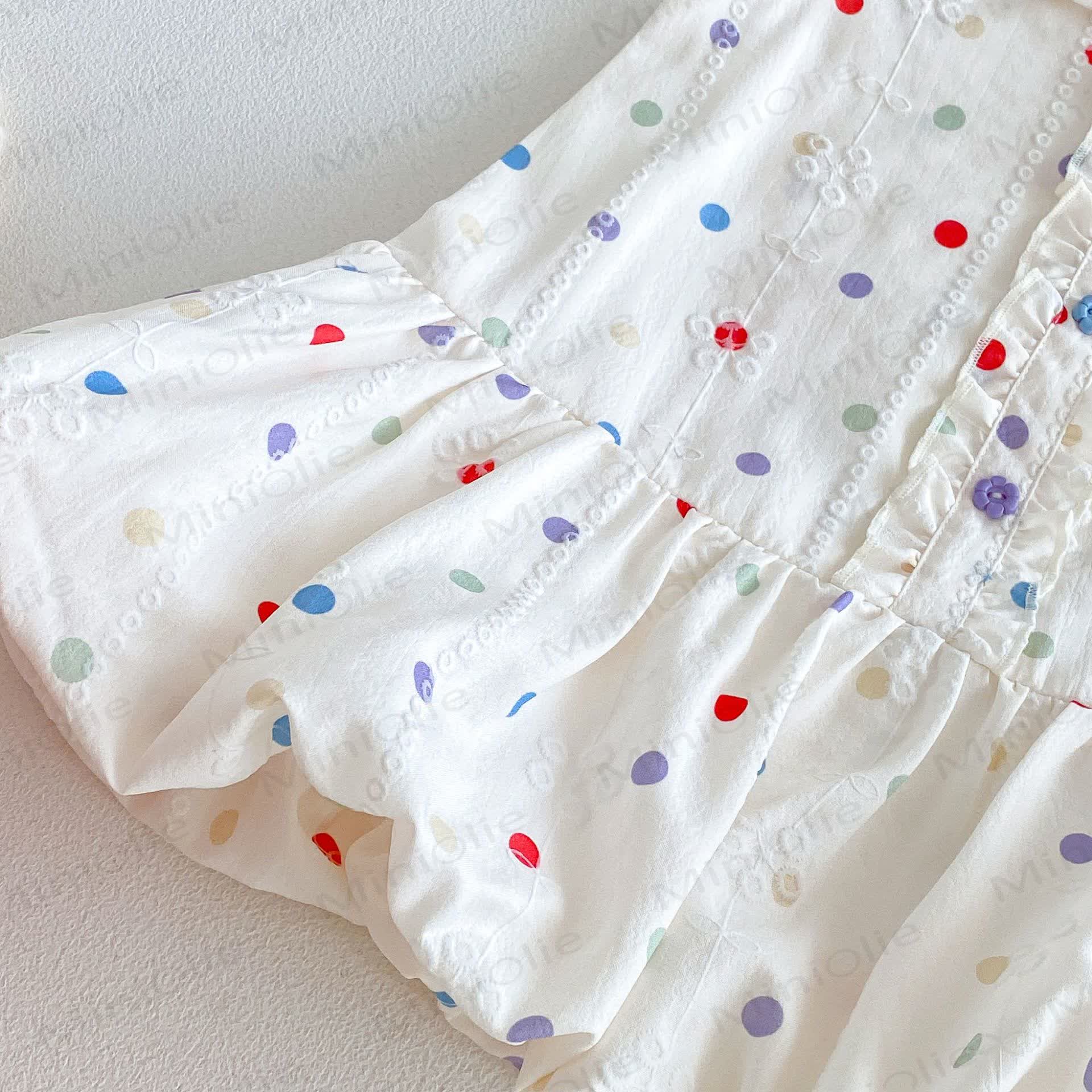 Baby Toddler Girls Polka Dot Peter Pan Collar Sleeveless Dress - image 6