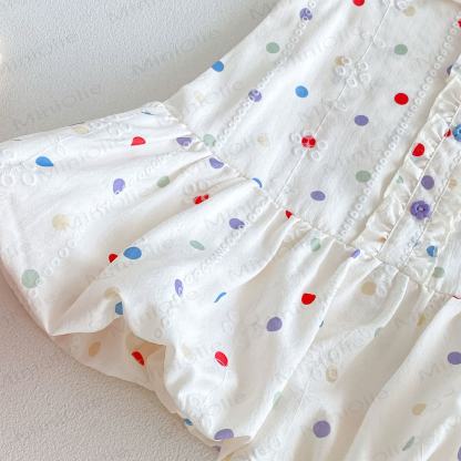 Baby Toddler Girls Polka Dot Peter Pan Collar Sleeveless Dress - image 6