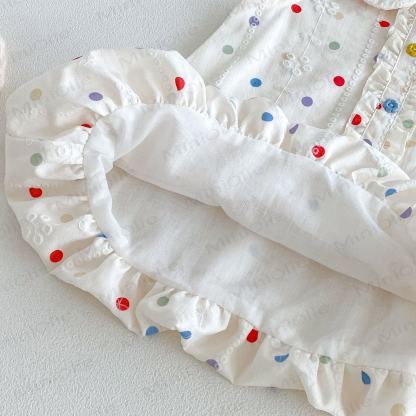 Baby Toddler Girls Polka Dot Peter Pan Collar Sleeveless Dress - image 7