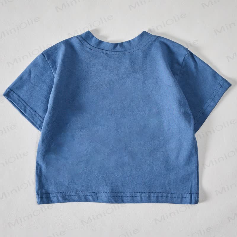 Baby Blue American Flag Bow Print T-shirt - image 2