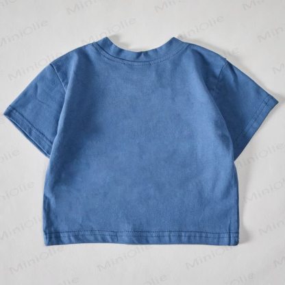 Baby Blue American Flag Bow Print T-shirt - image 2