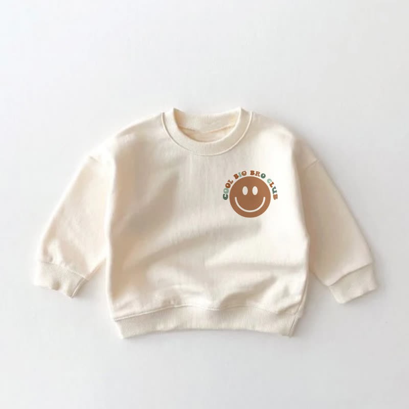 COOL BIG BRO CLUB Baby Toddler Smiling Face Sweatshirt - image 2