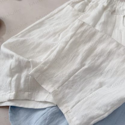 Toddler Kid Summer Solid Color Linen Pants - image 10