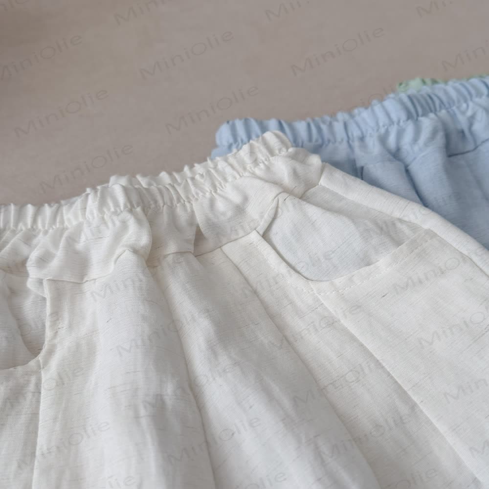 Toddler Kid Summer Solid Color Linen Pants - image 7