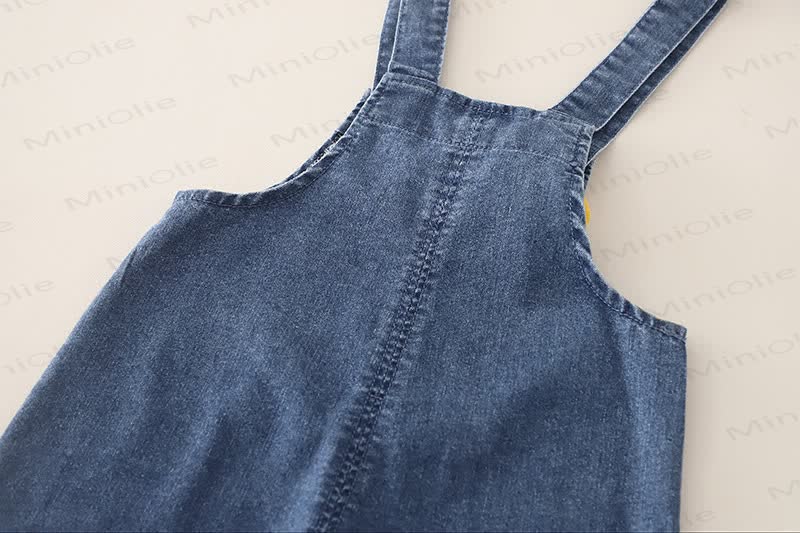 Baby Toddler Giraffe Print Denim Overalls and T-Shirt 2-Piece Set - image 12