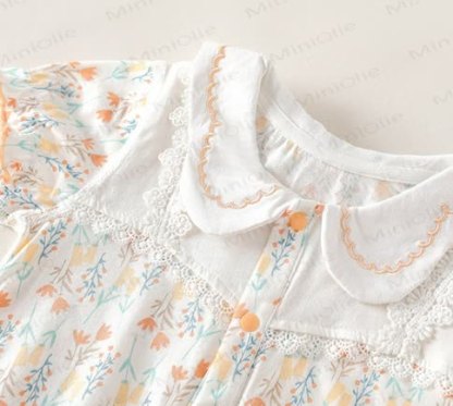 Baby Girls Flower Summer Romper - image 8