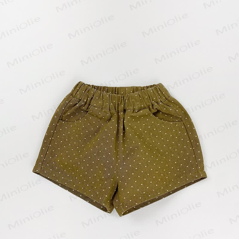 Toddler Polka Dot Shorts - Yellow - 6-7T - image 2