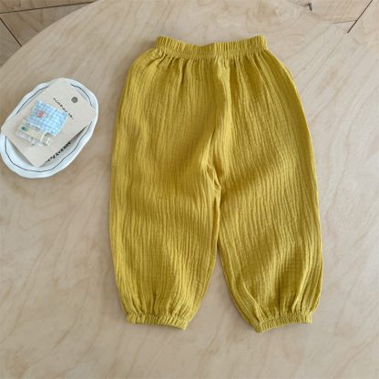 Toddler Solid Color Pants - Yellow - 8-9T - image 2