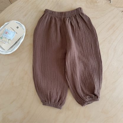 Toddler Solid Color Pants - Coffee - 8-9T - image 3