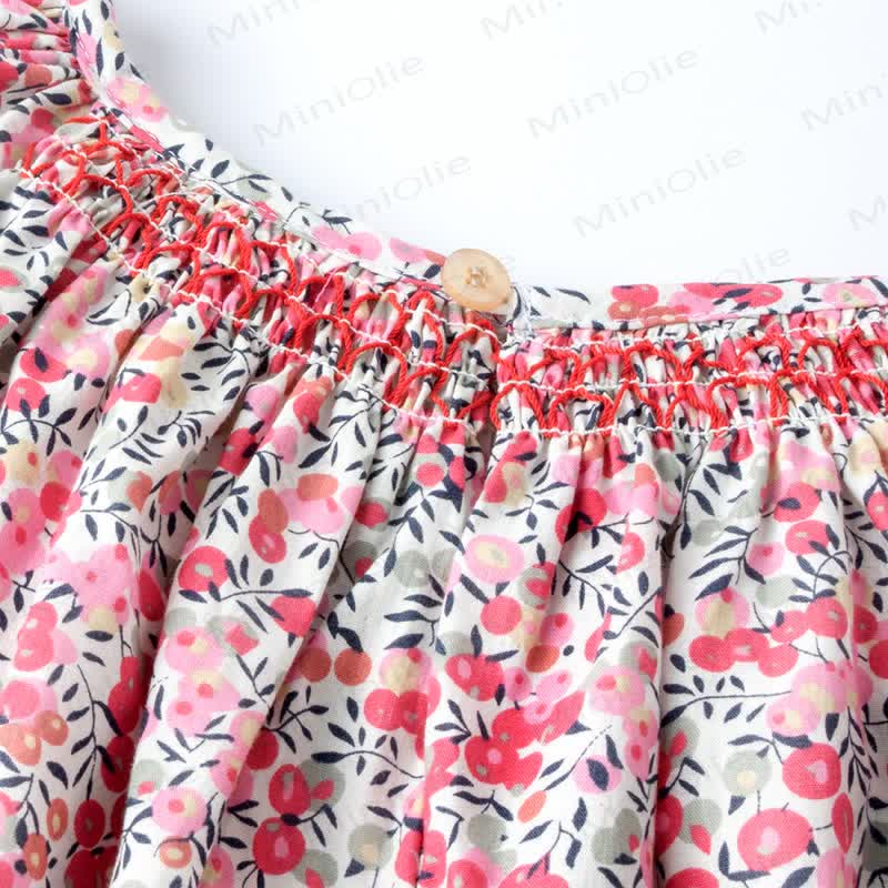 Toddler Baby Girl Floral Flutter-Sleeve Dress - image 14