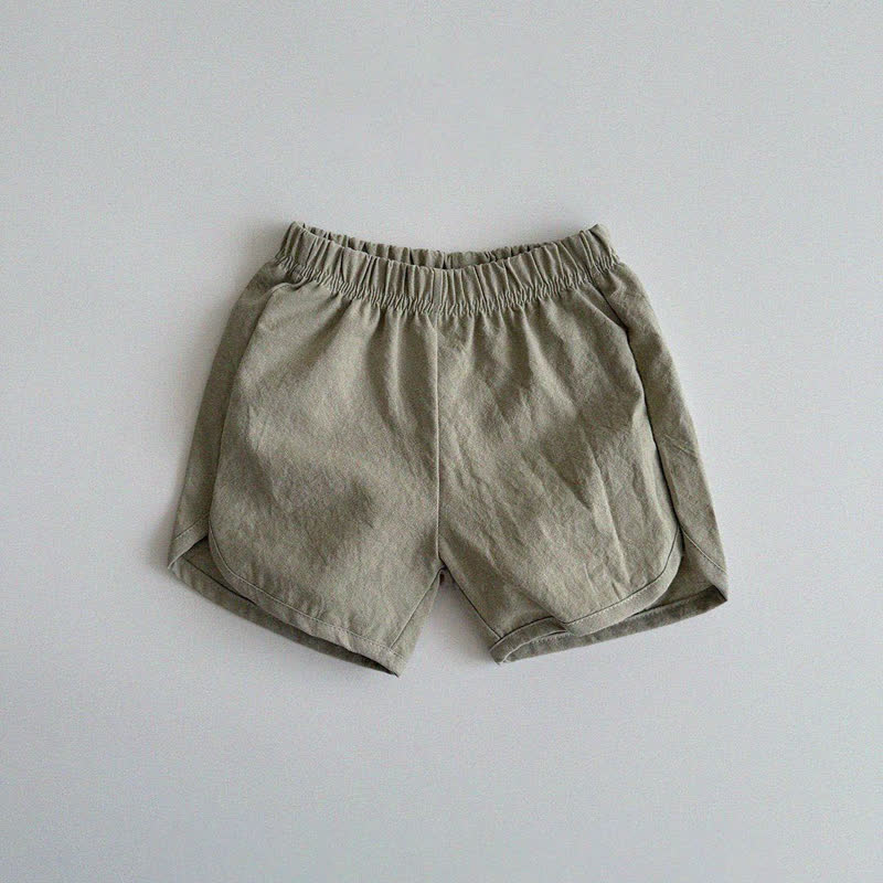 Baby Toddler Soft Shorts - Khaki - 3-4T - image 2