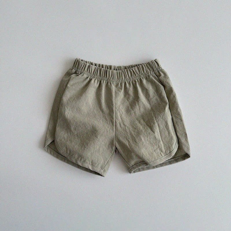 Baby Toddler Soft Shorts - Khaki - 3-4T - image 2