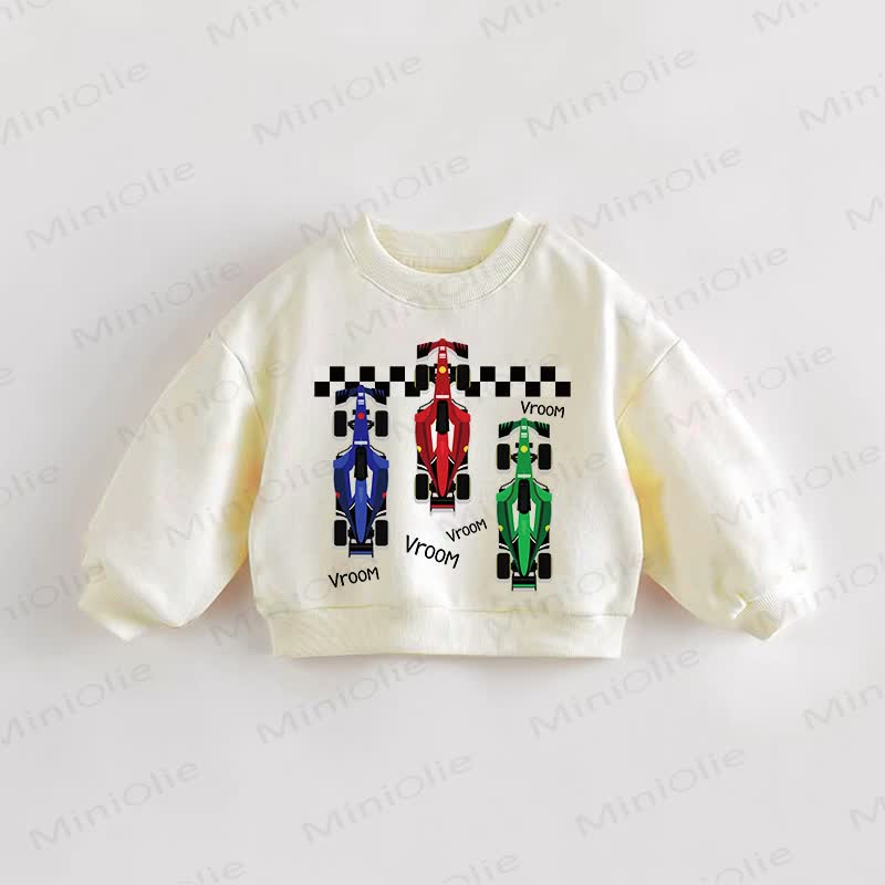 VROOM Baby Toddler Cream Sweatshirt - Cream - 3-5T - image 1