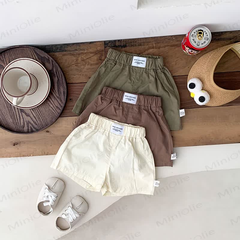 Baby Boys Solid Color Shorts - image 1