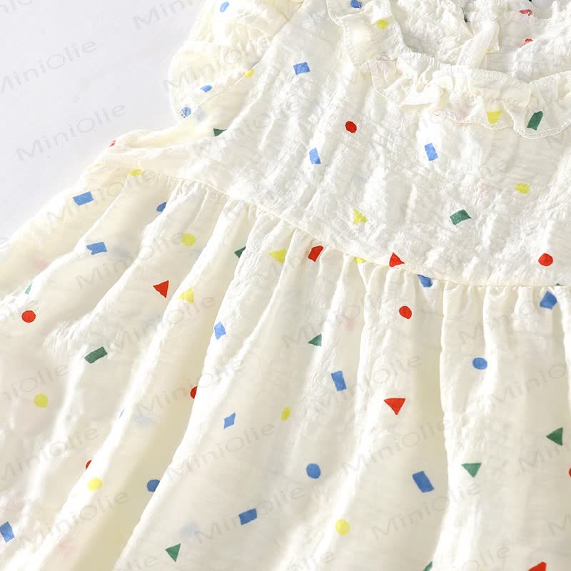 Toddler Girl White Summer Flutter Sleeve Dress - image 9