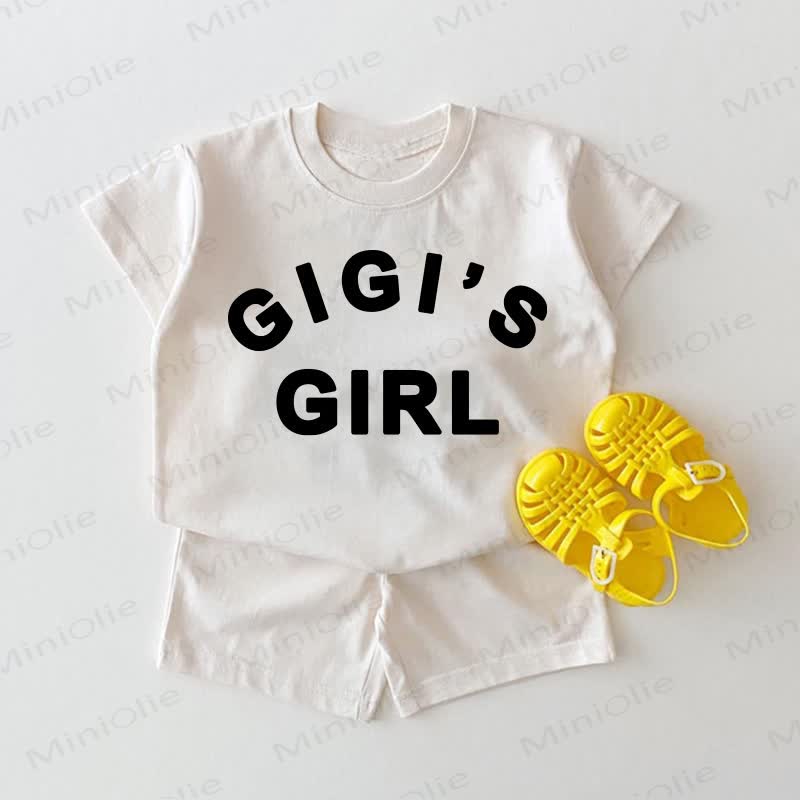 GIGI'S BOY/GIRL Baby White Tee and Shorts 2-piece Set - White - GIGI'S GIRL: 18-24M - image 2