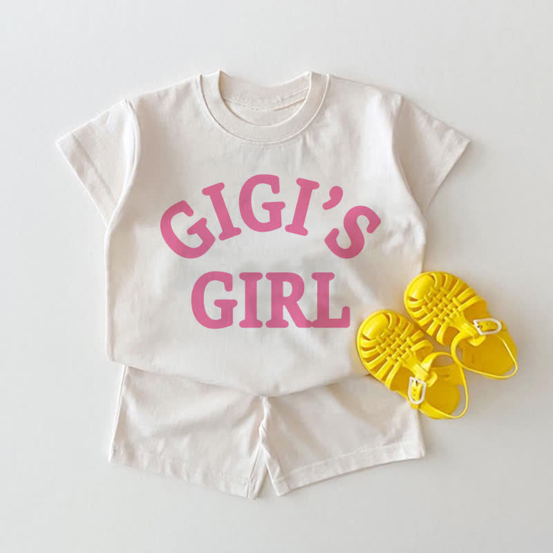 GIGI'S GIRL Baby White Tee and Shorts 2-piece Set - White - 18-24M - image 1