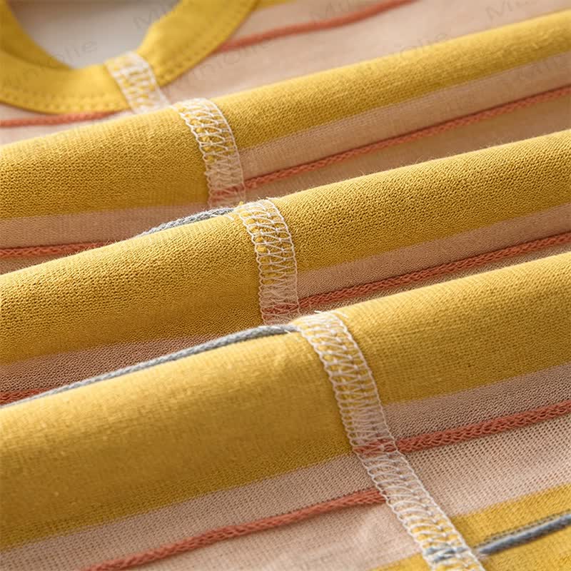 Baby Soft Striped Animal Patch Romper - image 9
