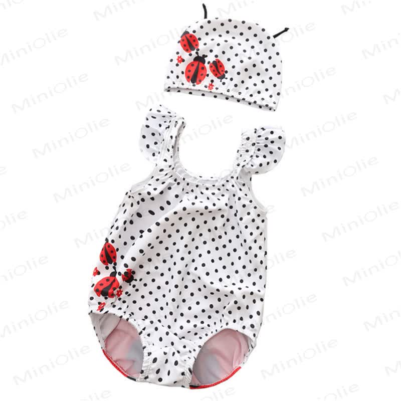 Baby Toddler Fruit Theme One Piece Swimwear Set - White - 4-5T - image 4
