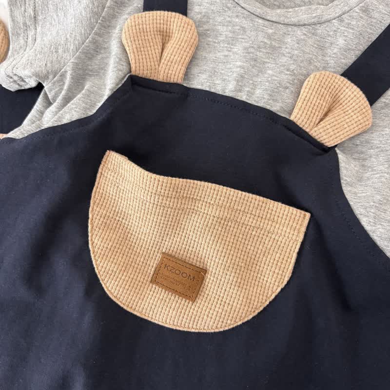 Baby Boys Bear Pocket Romper - image 5