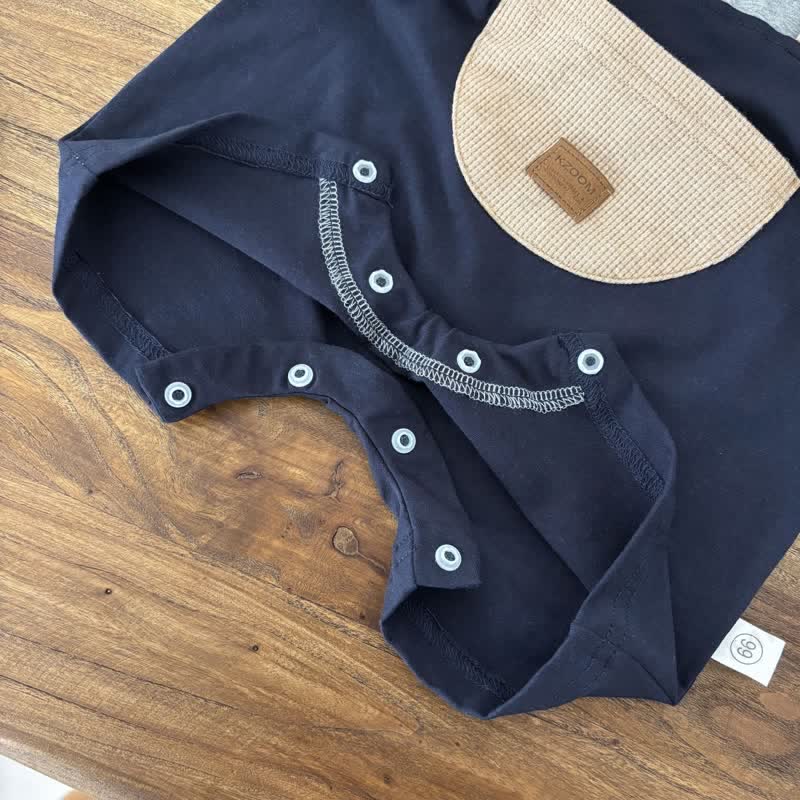 Baby Boys Bear Pocket Romper - image 6