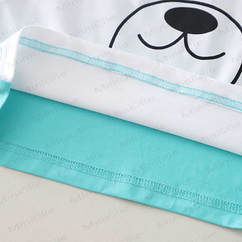 Baby Bear Face Print Tee and Shorts 2-Piece Set - image 5