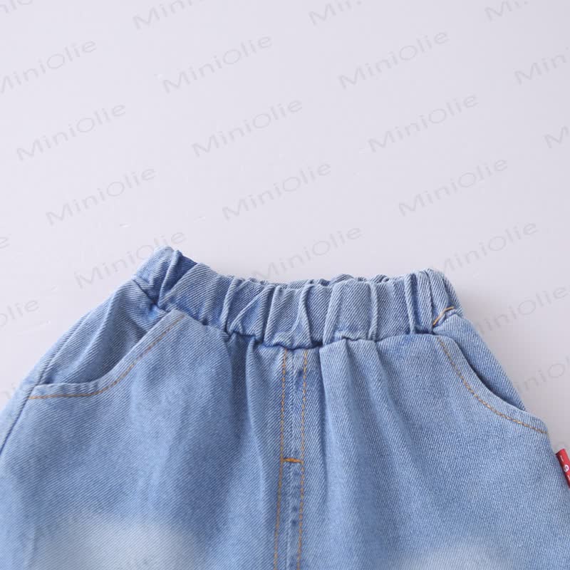 Toddler Cartoon Tee and Denim Shorts 2-Piece Set - image 7