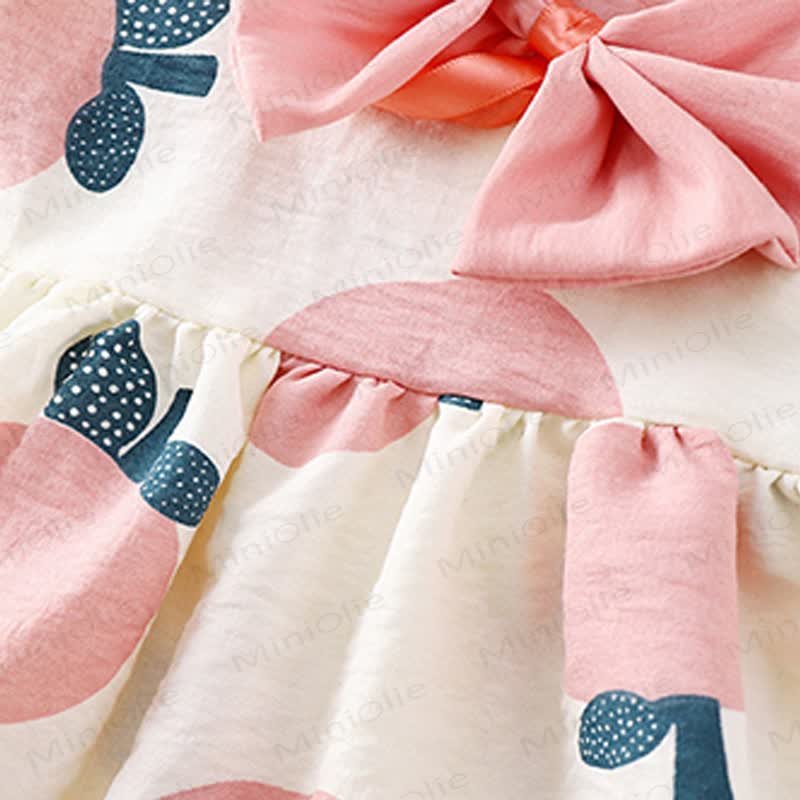 Toddler Girl Bow Peter Pan Collar Sleeveless Dress - image 8