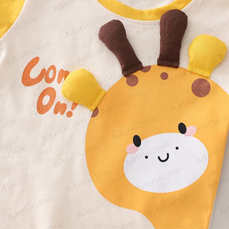 Toddler Boys Animal Collection Tee and Shorts Set with Plush Bear Bag - image 8