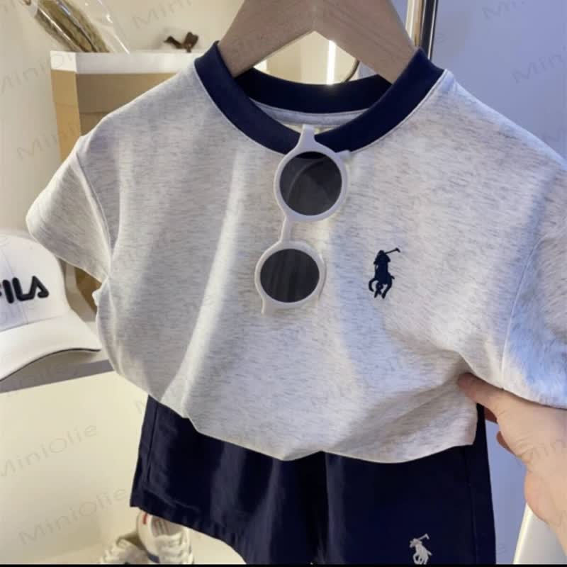 Toddler Girl Cartoon Print Raglan Tee - Gray - 6.5-8T - image 6