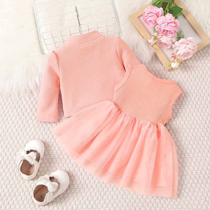Baby Girl Sweet Flower Tulle Set - image 3
