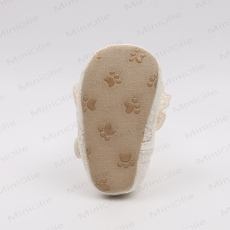 Baby Girl Cotton Lace Embroidered Shoes - image 8
