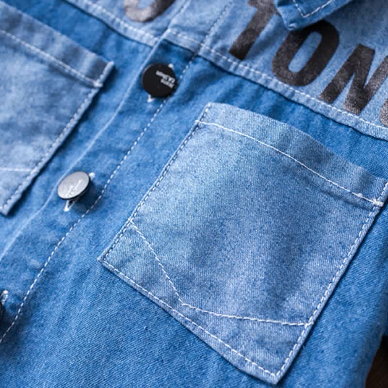 Toddler Boys Denim Shirt and Shorts 2-Piece Set - image 5