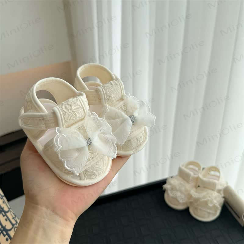 Baby Girl Bow Cotton Shoes - image 2