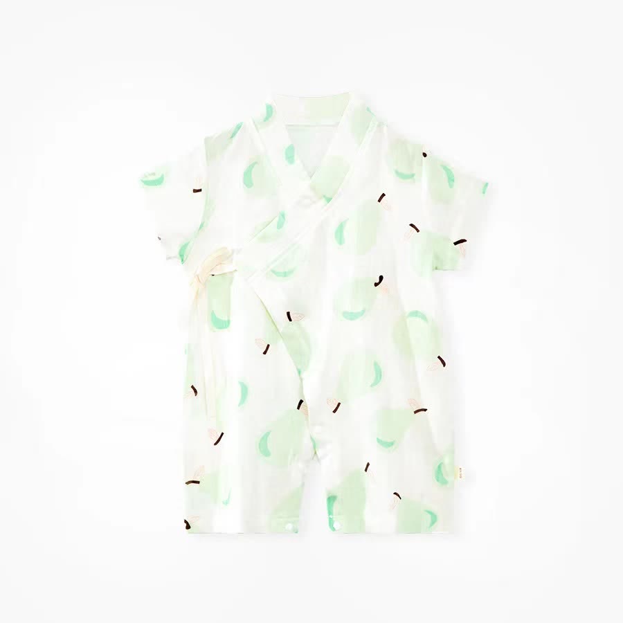 Baby Pear Print Romper - Beige - 1-2T - image 1