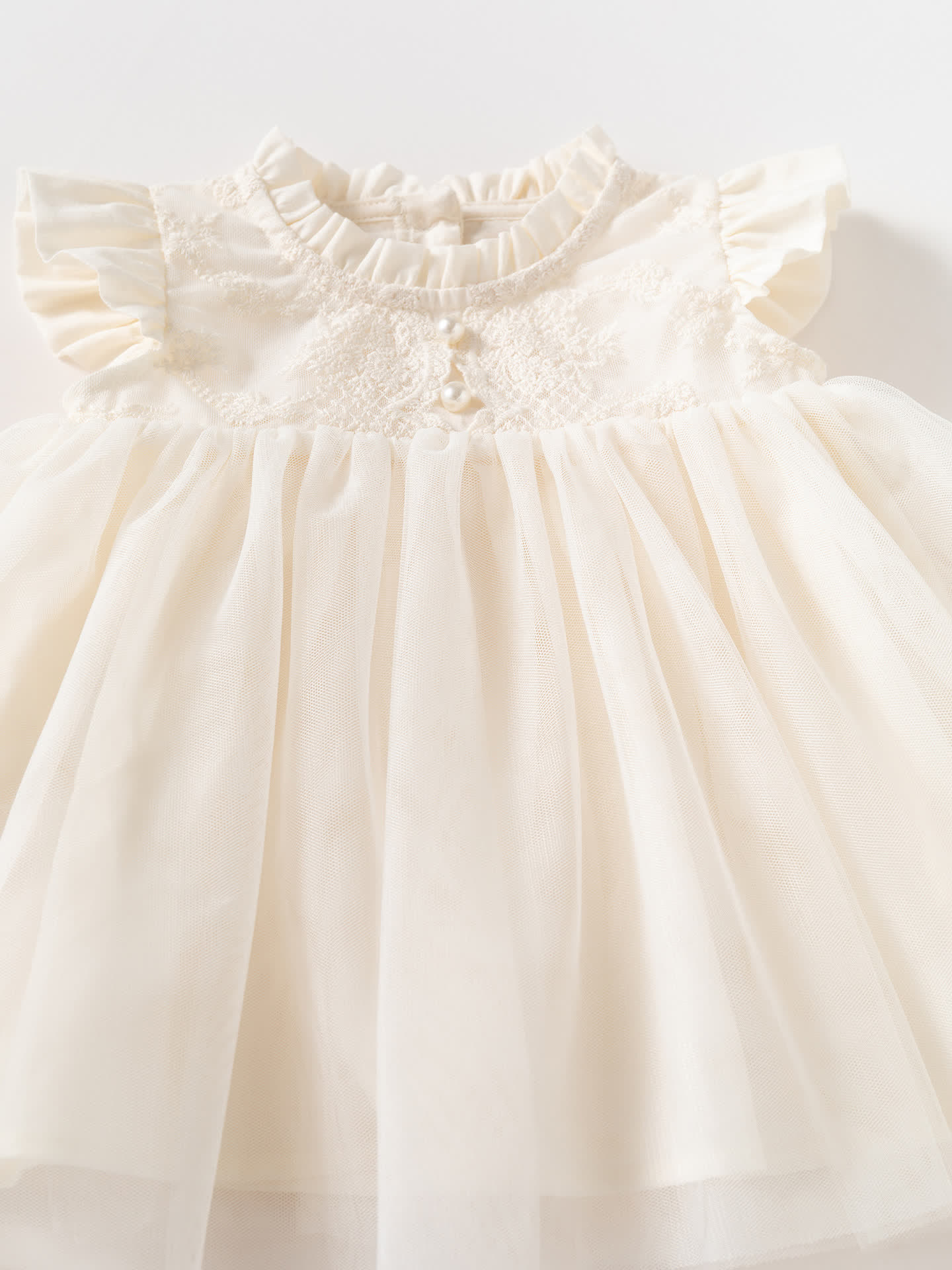 Baby Toddler White Princess Dress - image 4