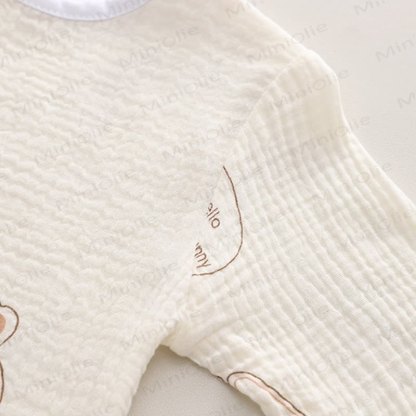 Toddler Baby White Bunny Print Pajamas 2-piece Set - image 5