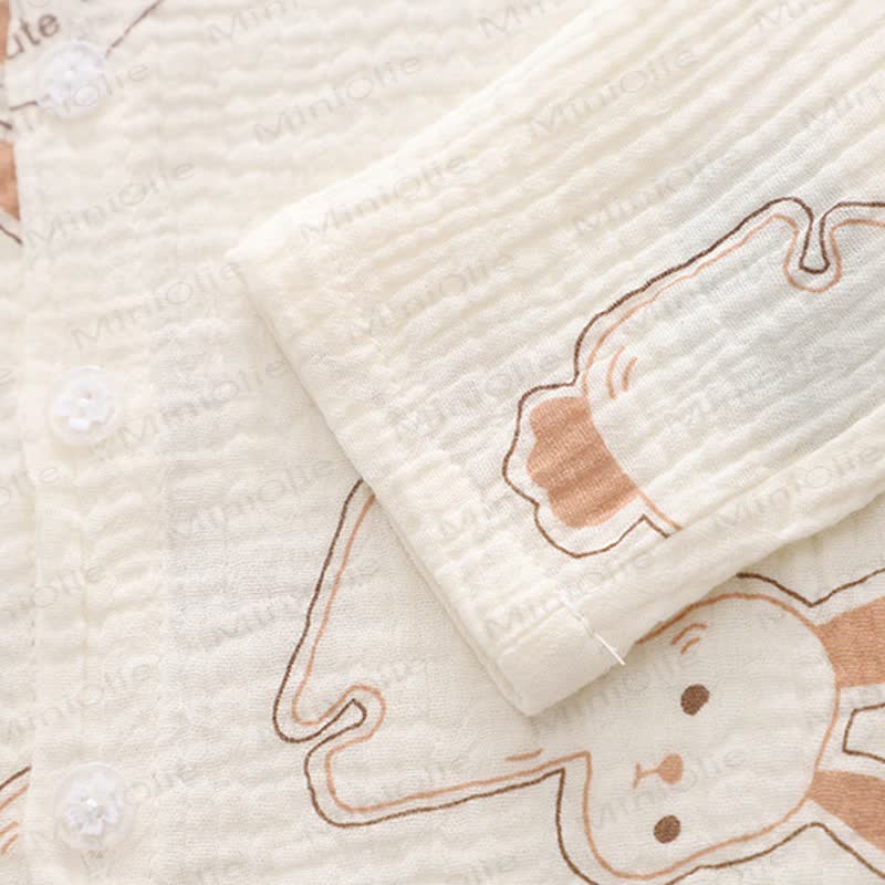Toddler Baby White Bunny Print Pajamas 2-piece Set - image 6