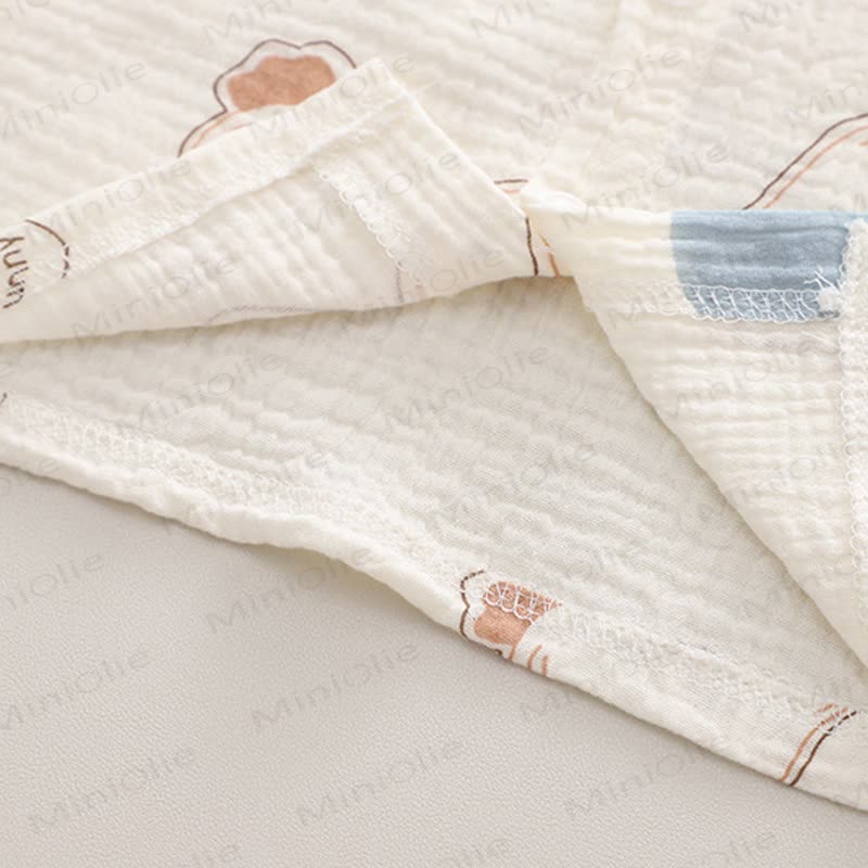 Toddler Baby White Bunny Print Pajamas 2-piece Set - image 8