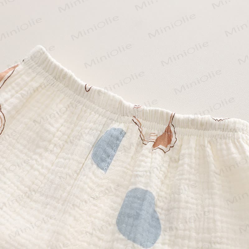 Toddler Baby White Bunny Print Pajamas 2-piece Set - image 9