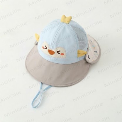 Baby Animal Sun Protection Hat - Blue Penguin - 8M-3T - image 1