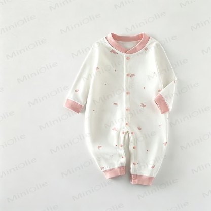 Baby Cotton Fox Print Romper - Red - 18-24M - image 1