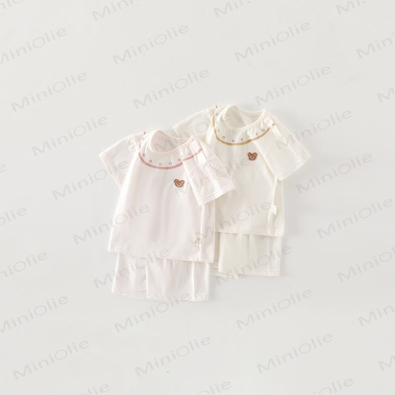 Baby Bear Print and Shorts 2-Piece Set - image 1