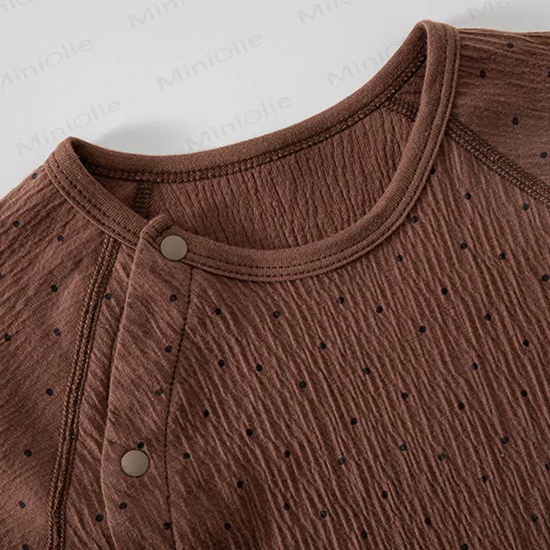 Baby Cotton Polka Dot Romper - image 4