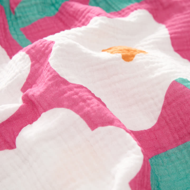 Baby Daisy Print Pink Jumpsuit with Hat - image 5