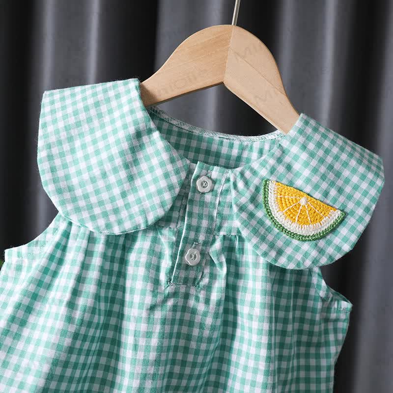 Toddler Girl Gingham Sleeveless Set - image 3