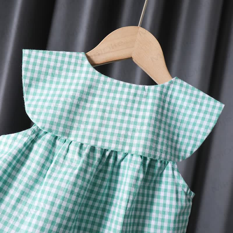 Toddler Girl Gingham Sleeveless Set - image 4