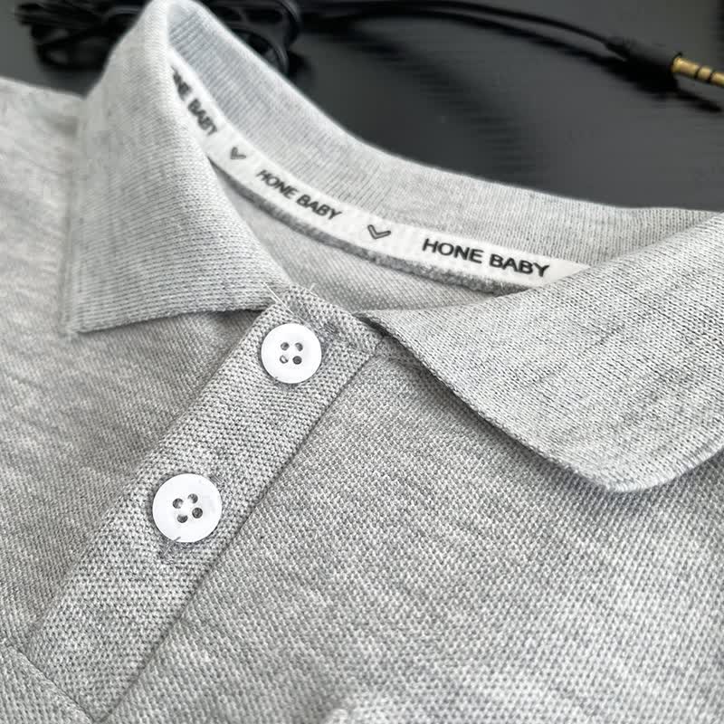 Toddler Boys Bear Pocket Polo Shirt and Denim Shorts 2-Piece Set - image 4