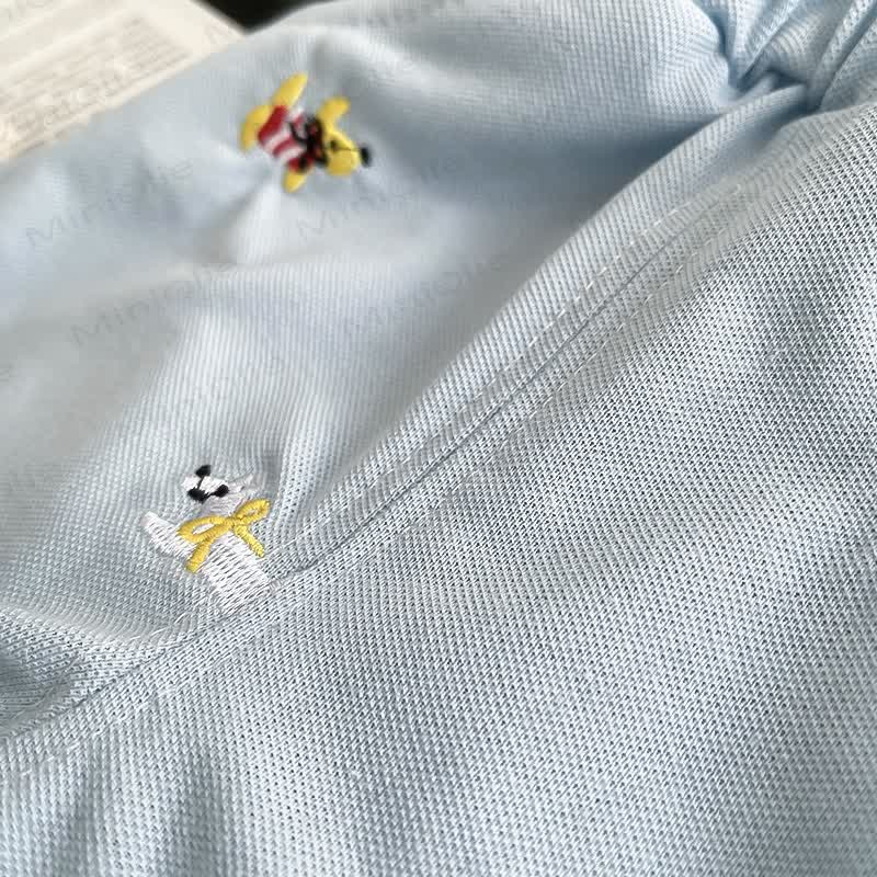 Toddler Boys Dog Embroidered Polo Shirt and Shorts 2-Piece Set - image 8