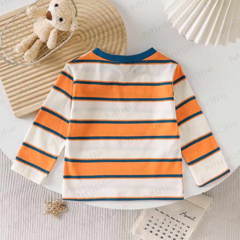 Toddler Boy Striped Long Sleeve T-Shirt - image 4